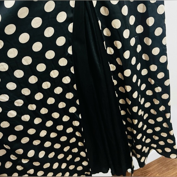 Mac Duggal 26572 Long Sleeve Polka Dot Formal Dress - Picture 7 of 8